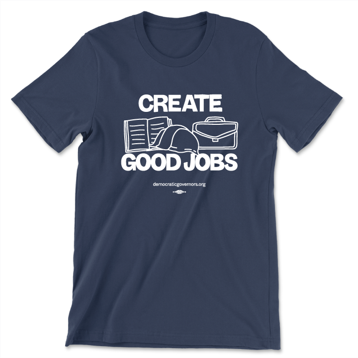 Create Good Jobs Navy Tee