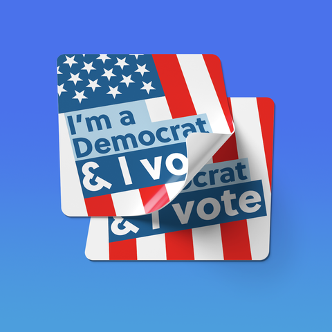 I’m a Democrat and I vote Sticker Pack